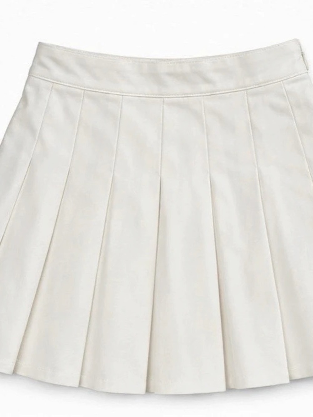 Kendall + Kylie Pleated Mini Skirt in White Size XS Like New